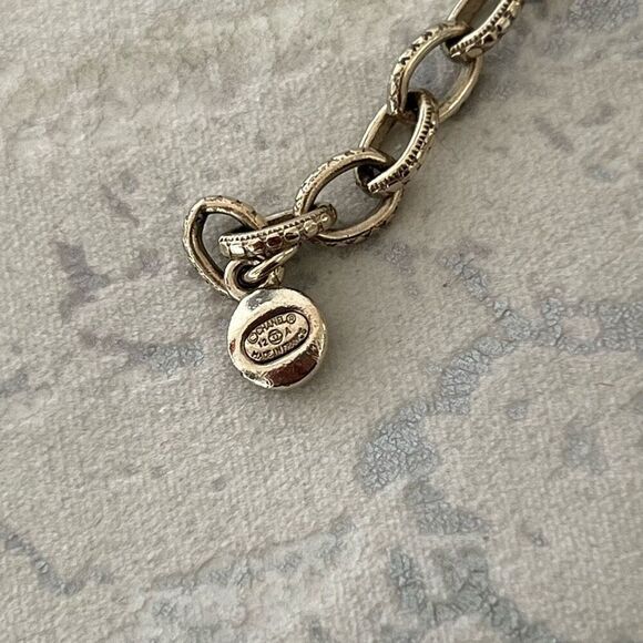 Chanel Y2K Gold Metal and Amethyst Curb Link Necklace Authentic - Picture 14 of 16